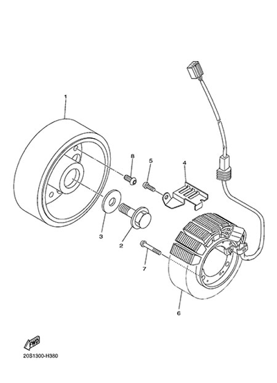 Yamaha XJ6 Diversion 2014 GENERATOR