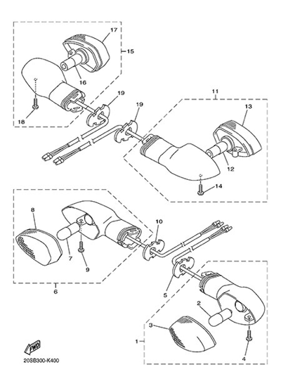 Yamaha XJ6 Diversion 2014 SIGNAL LIGHT