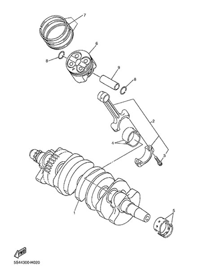 Yamaha XJ6 Diversion 2014 CIGUENAL & PISTON