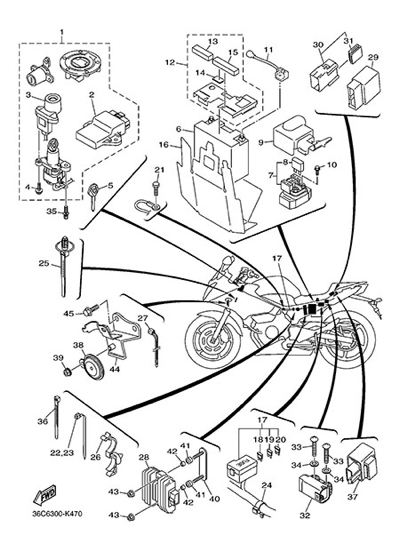 Yamaha XJ6 Diversion 2014 ELECTRIC EQUIPMENT 2