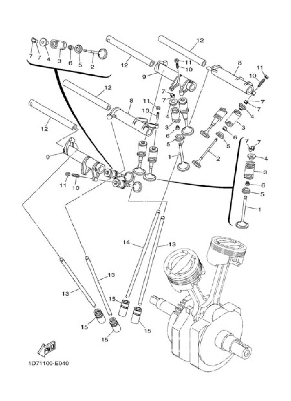 VALVE Yamaha XV1900A Midnight Star 2008