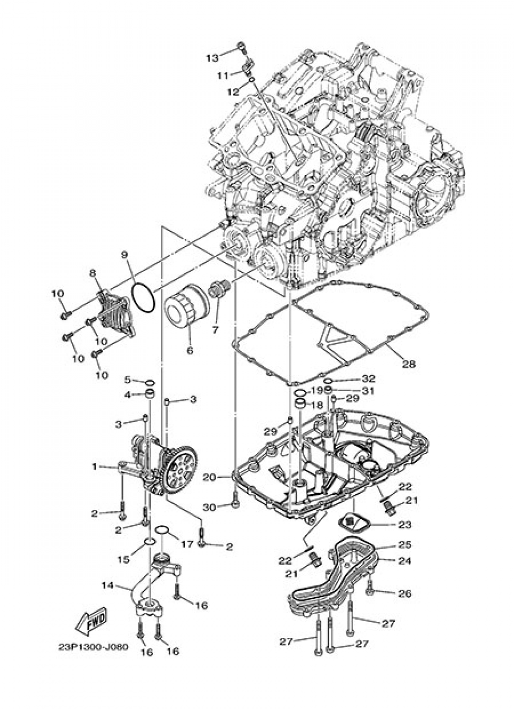 OIL PUMP Yamaha XT1200Z SuperTenere 2014