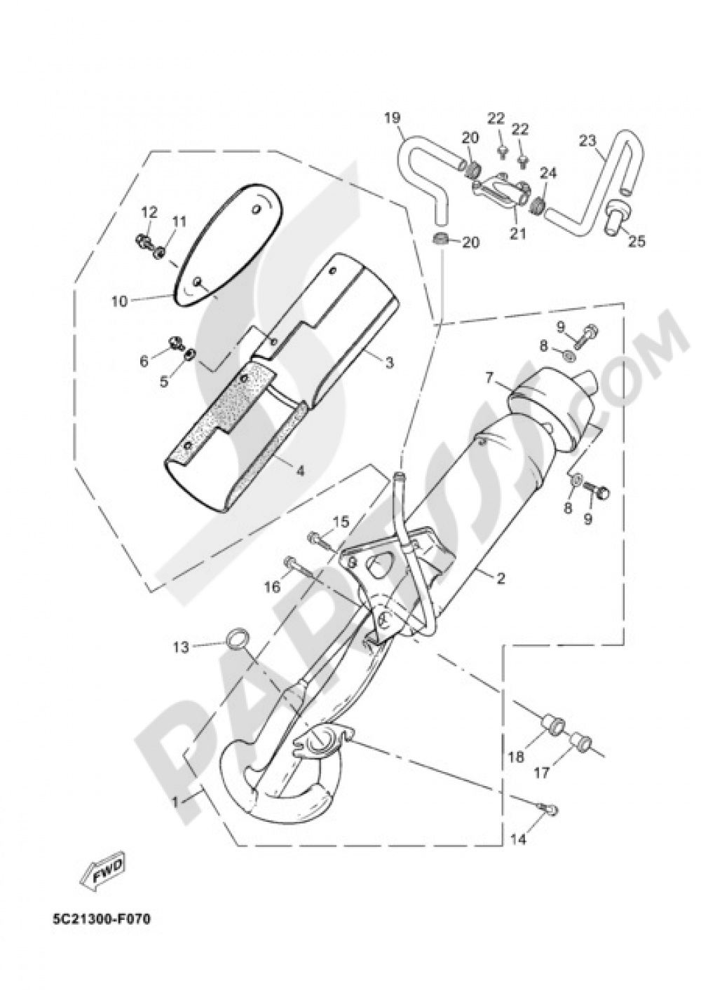 EXHAUST Yamaha Neo's 2010