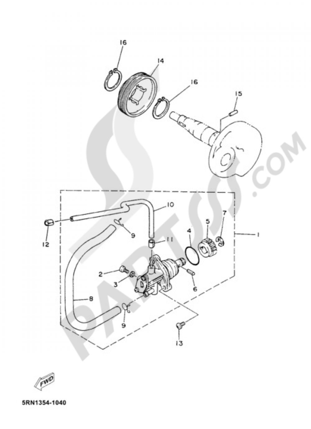 OIL PUMP Yamaha Neo's 2010