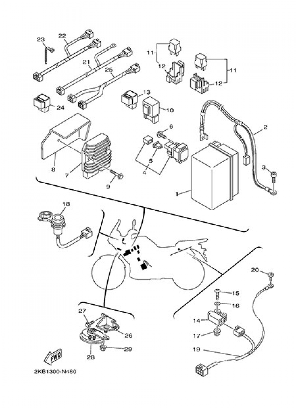 ELECTRIC EQUIPMENT 2 Yamaha XT1200ZE SuperTenere 2014