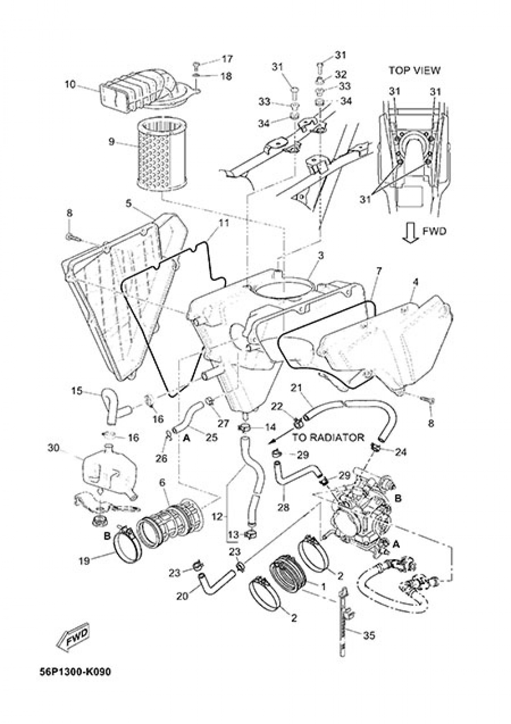 INTAKE Yamaha XT660Z Tenere ABS 2013