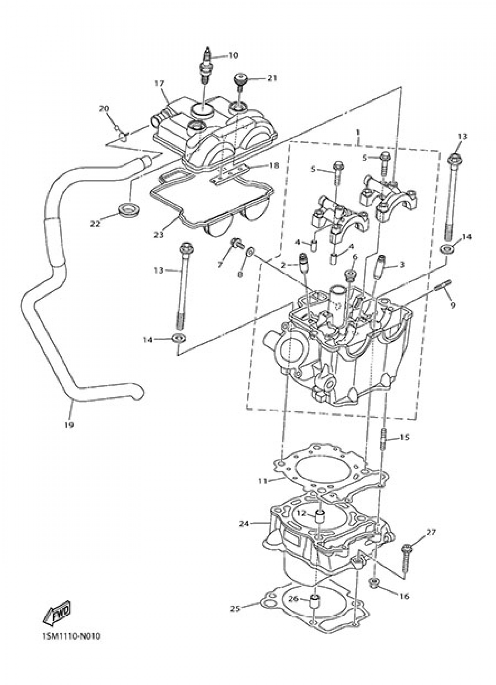 CYLINDER Yamaha YZ250F 2014