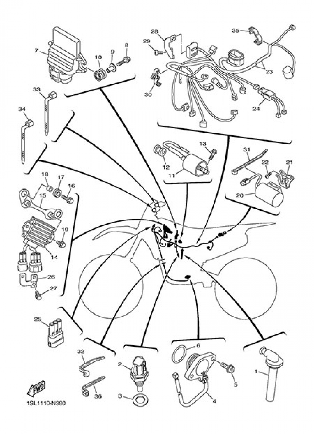 ELECTRIC EQUIPMENT 1 Yamaha YZ450F 2014