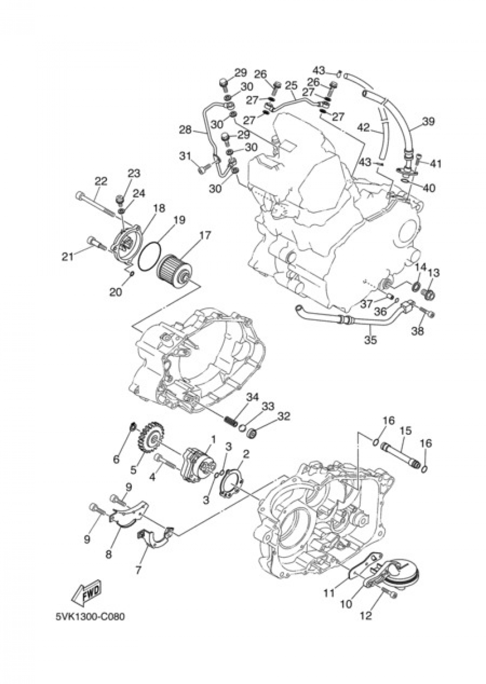 OIL PUMP Yamaha XT660X 2004