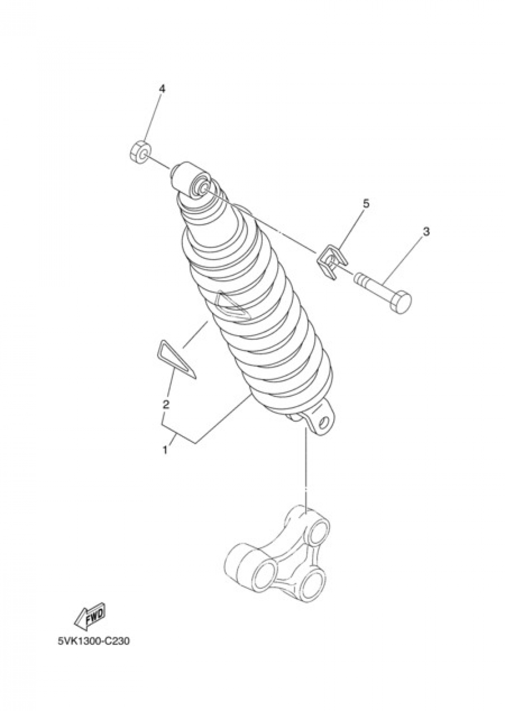 REAR SUSPENSION Yamaha XT660X 2004