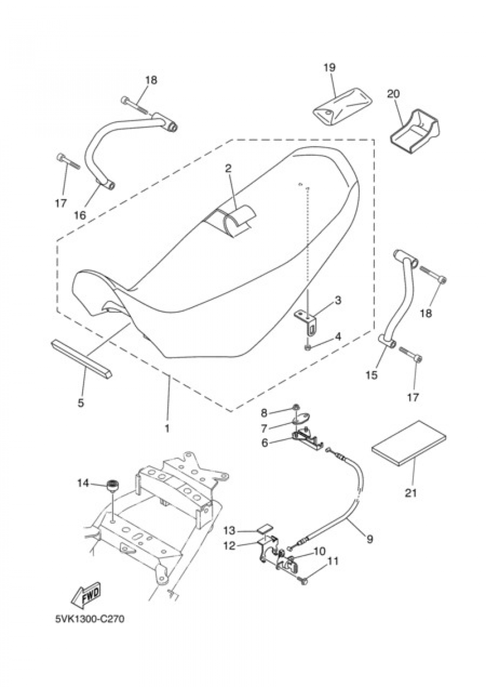 ASIENTO Yamaha XT660X 2004