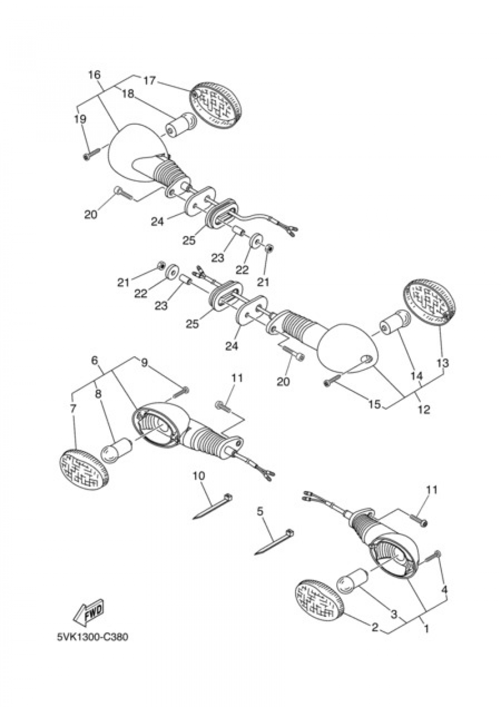 SIGNAL LIGHT Yamaha XT660X 2004