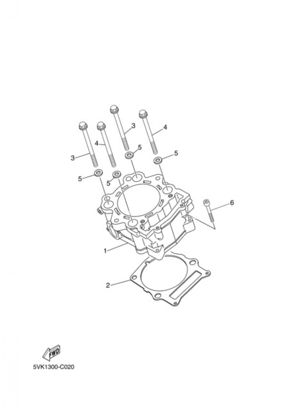 CYLINDER Yamaha XT660X 2004