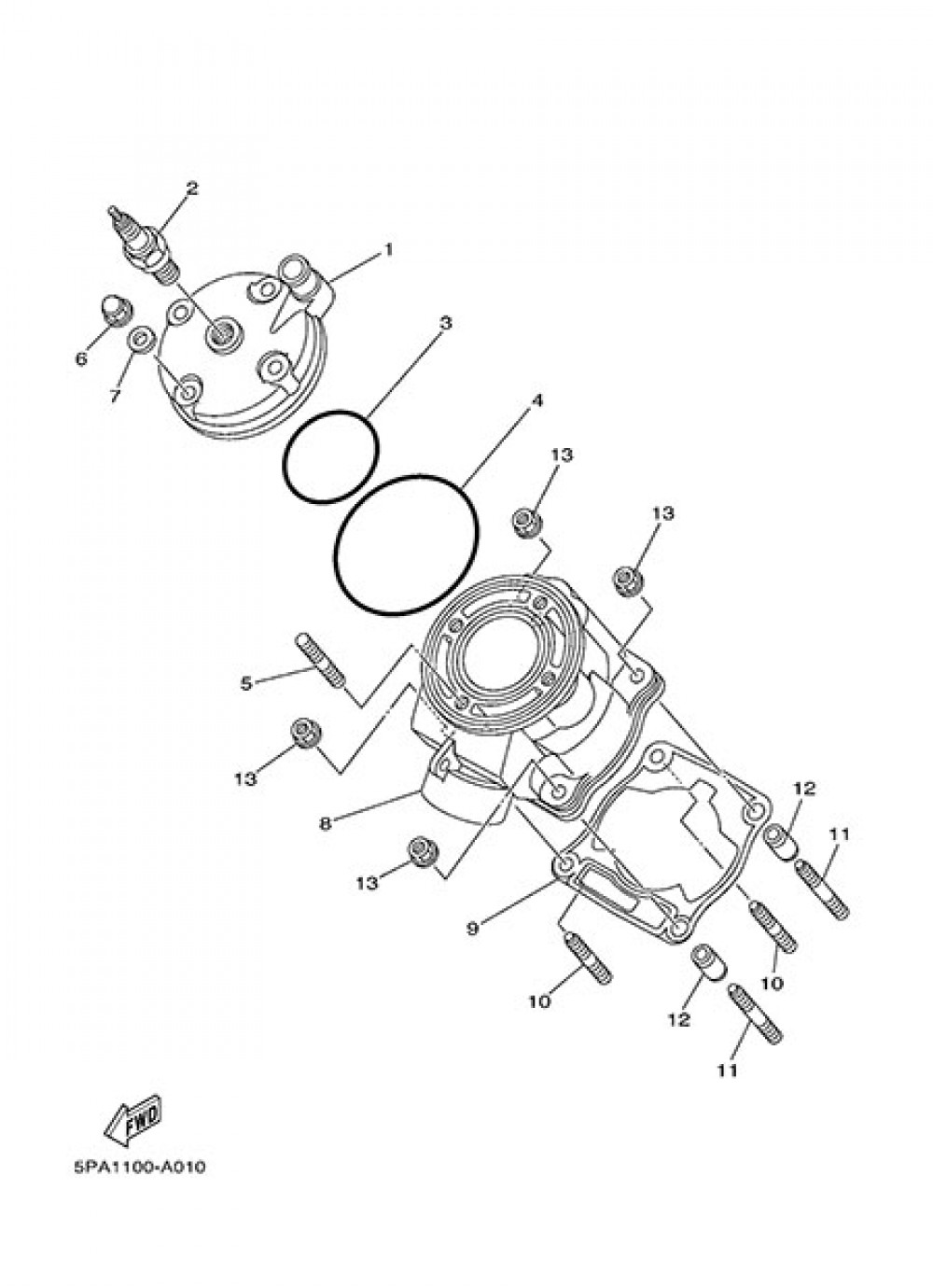 CYLINDER Yamaha YZ85LW 2014