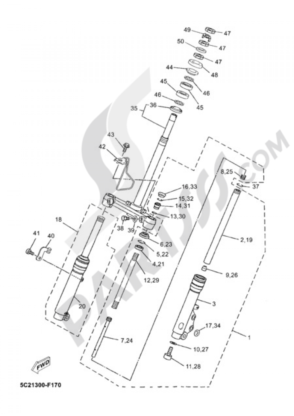 FRONT FORK Yamaha Neo's 2009