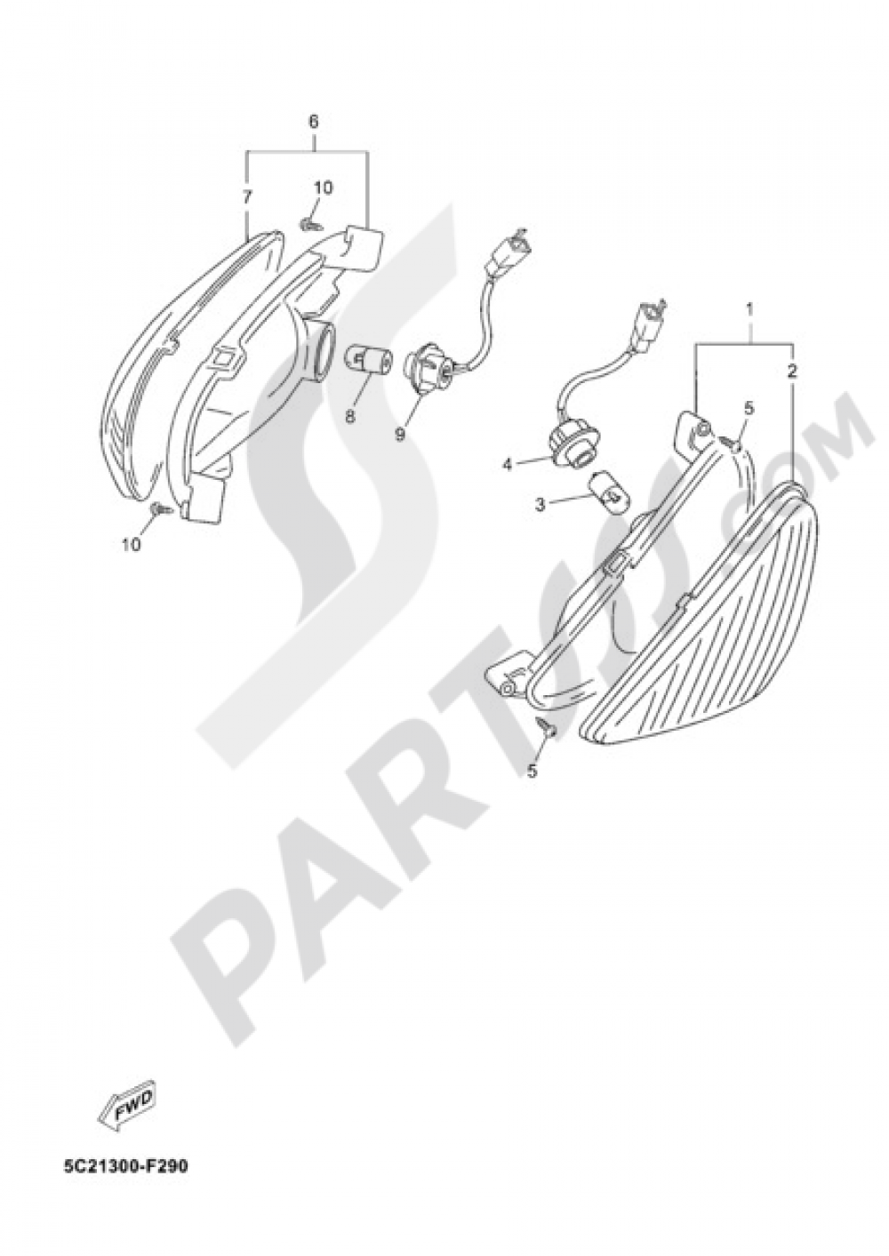 SIGNAL LIGHT Yamaha Neo's 2009