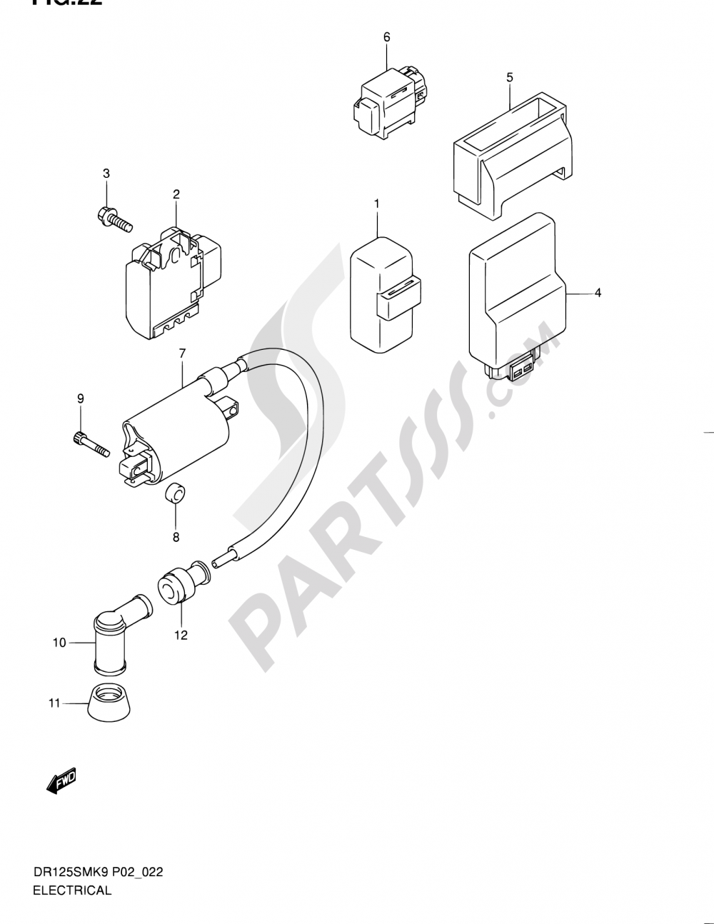 22 - ELECTRICAL Suzuki DR125SM 2010