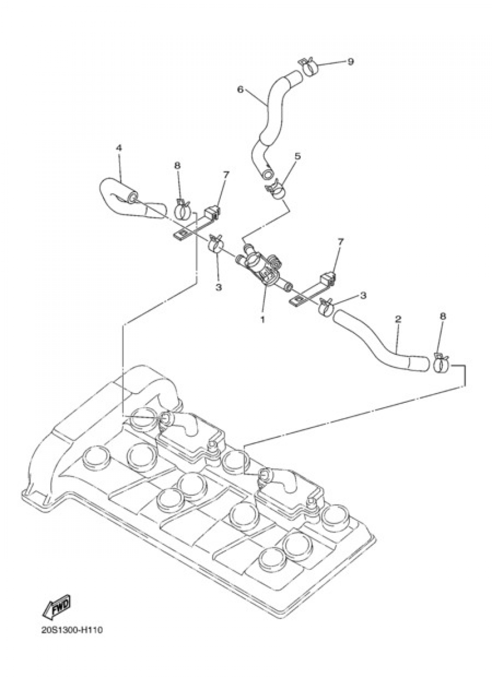AIR INDUCTION SYSTEM Yamaha XJ6 ABS 2010