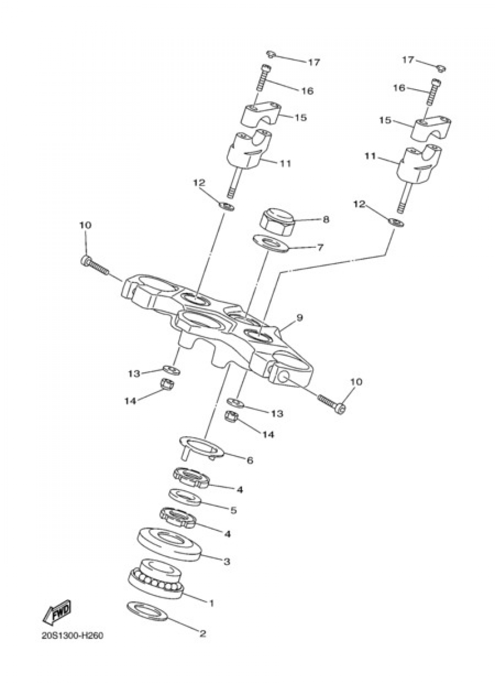 STEERING Yamaha XJ6 ABS 2010