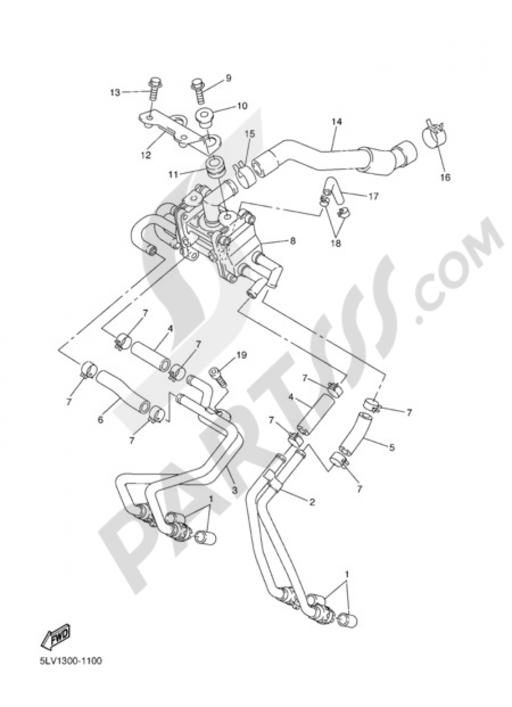AIR INDUCTION SYSTEM Yamaha FZS 1000 Fazer 2004