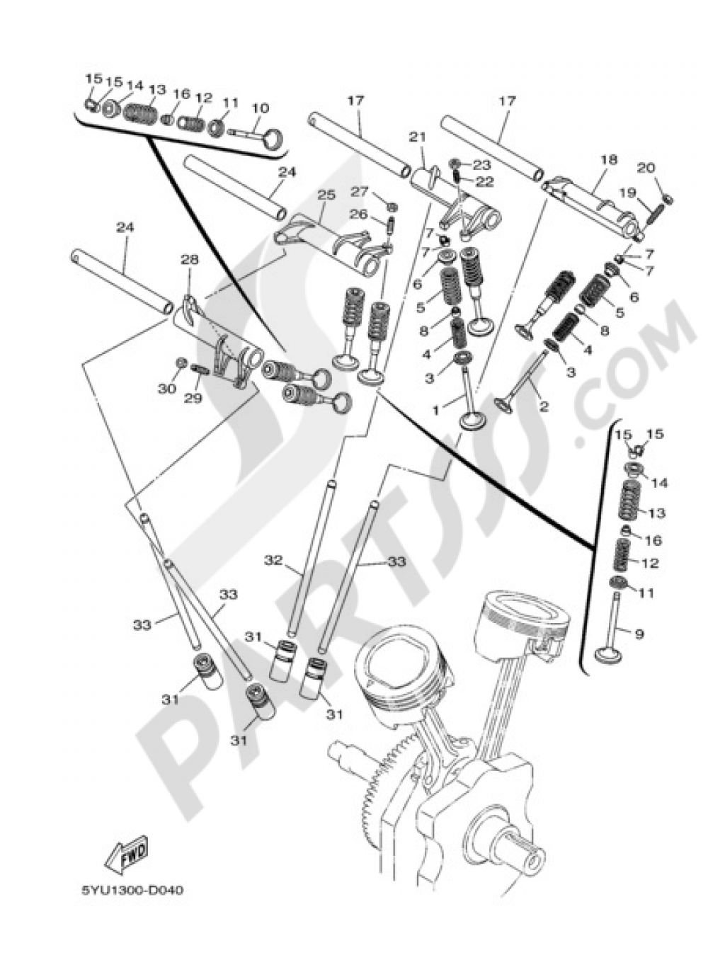 VALVE Yamaha MT-01 2007