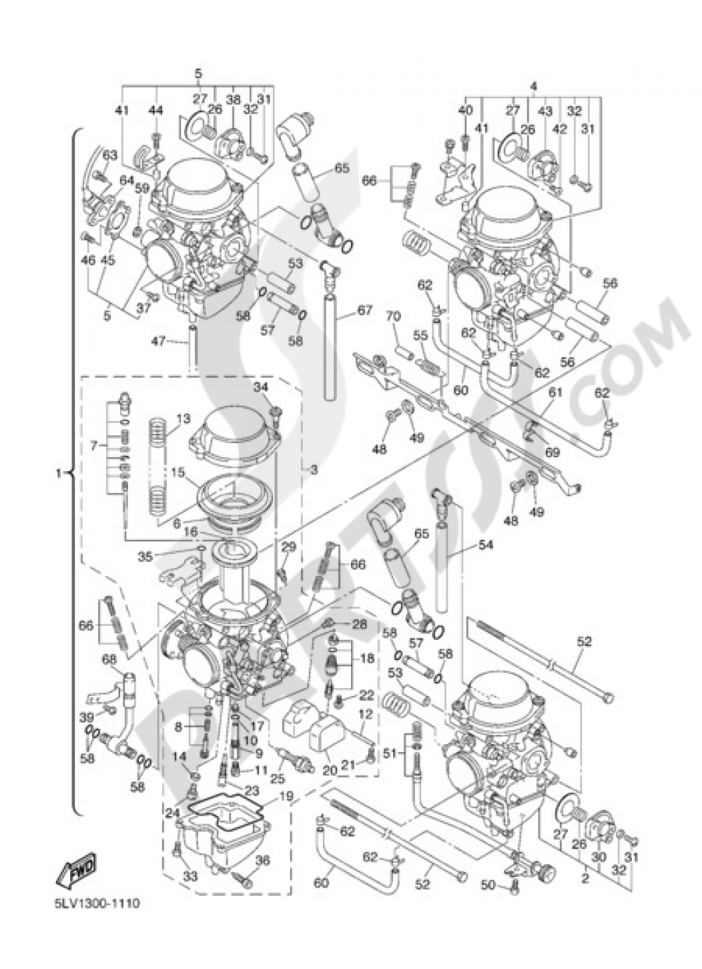 CARBURET0R Yamaha FZS 1000 Fazer 2005