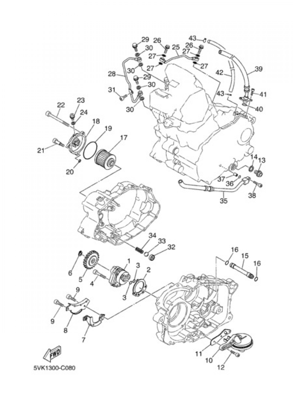 OIL PUMP Yamaha XT660R 2004