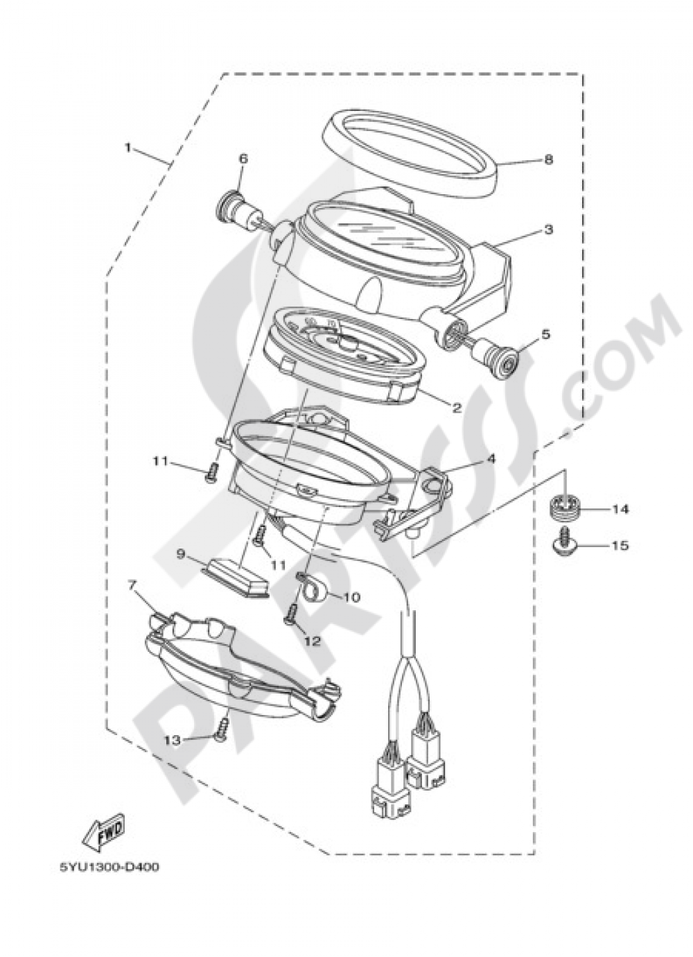 METER Yamaha MT-01 2008