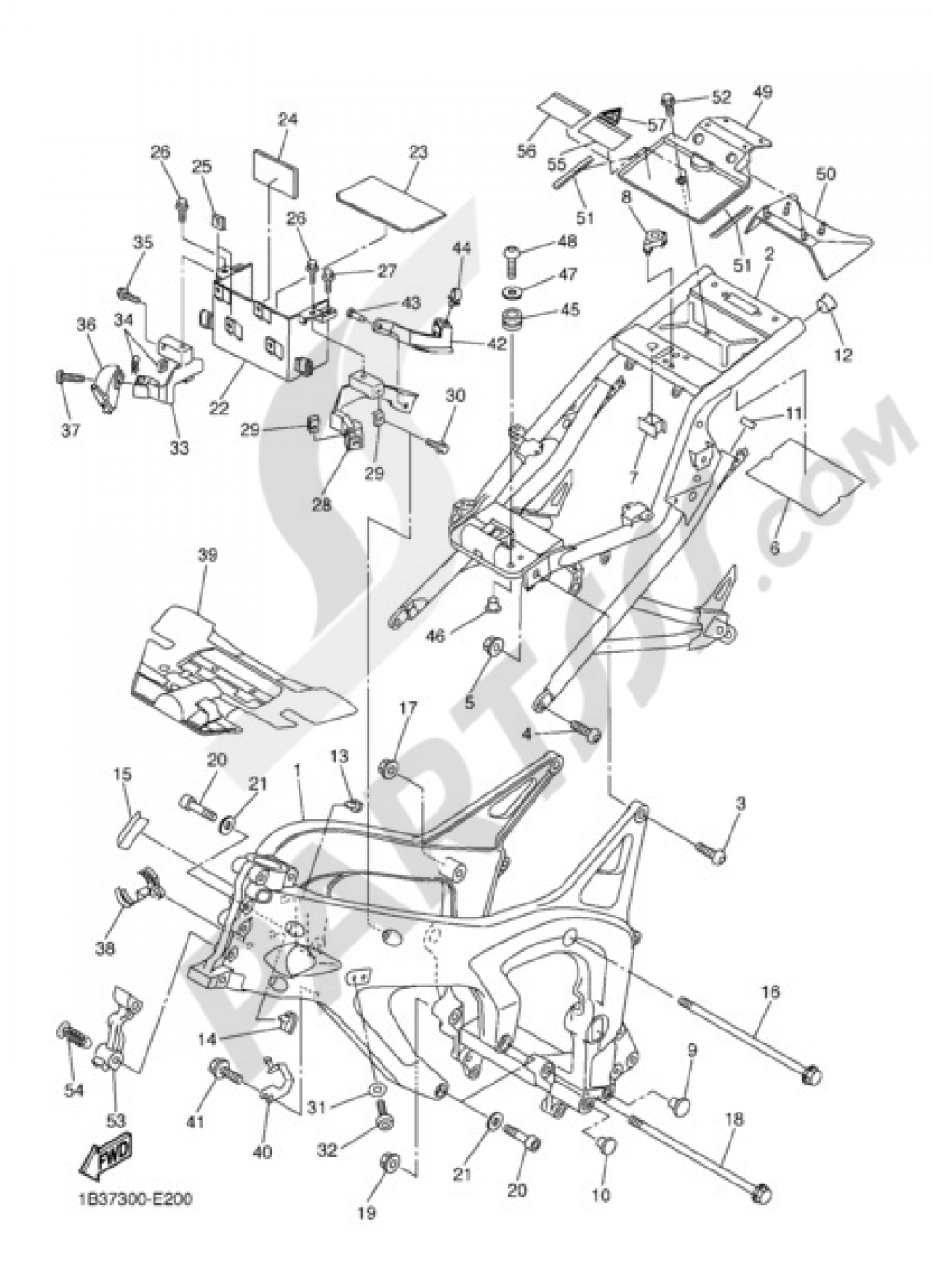 FRAME Yamaha FZ6 2006