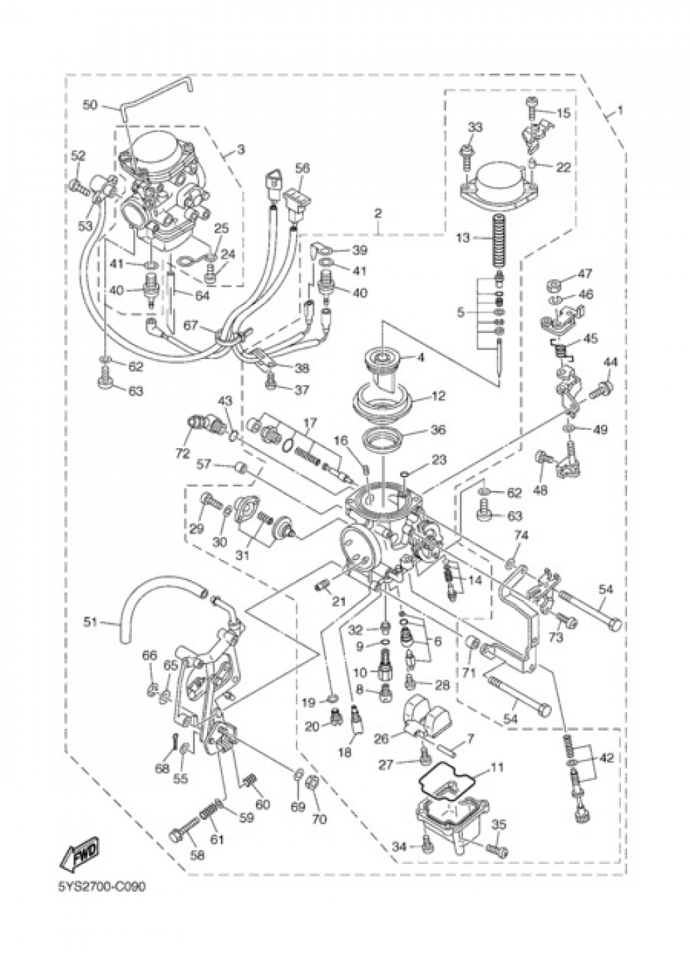 CARBURET0R Yamaha XVS1100 2002
