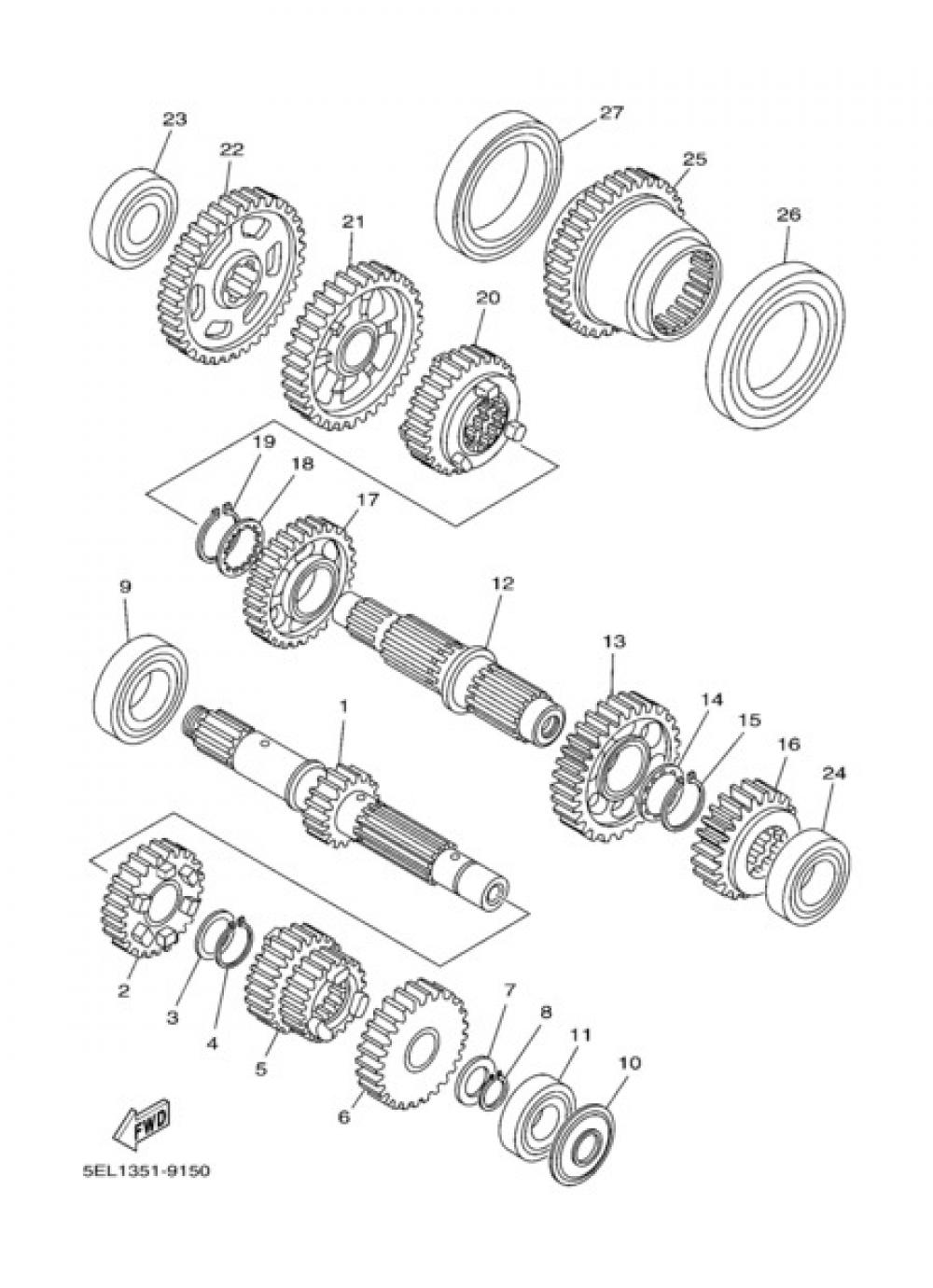 TRANSMISSION Yamaha XVS1100 2002