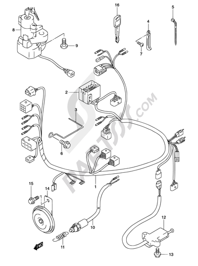 Suzuki MARAUDER GZ125 2002 25 - WIRING HARNESS