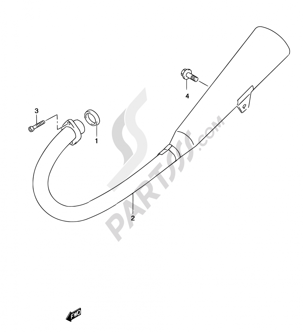 suzuki marauder 125 exhaust