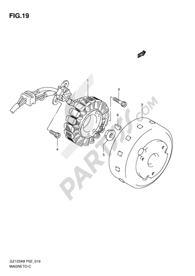 Suzuki MARAUDER GZ125 2010 19 - MAGNETO