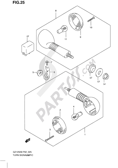 Suzuki MARAUDER GZ125 2010 25 - TURN SIGNAL LAMP