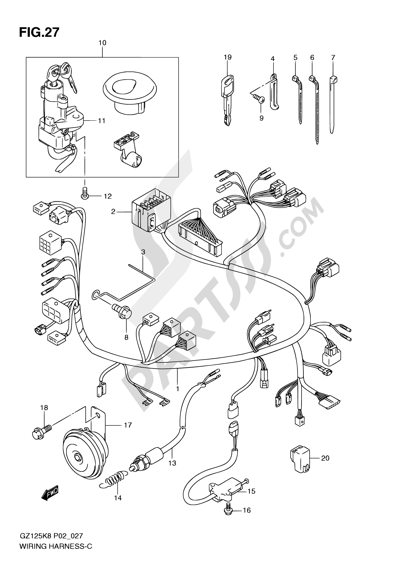 Despiece Suzuki Marauder Gz125 2010