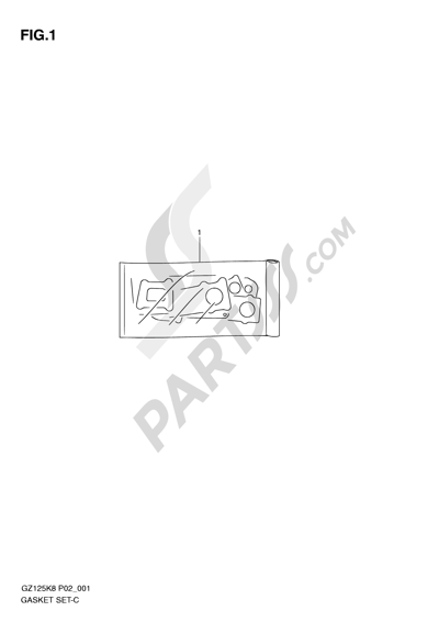 Suzuki MARAUDER GZ125 2010 1 - GASKET SET