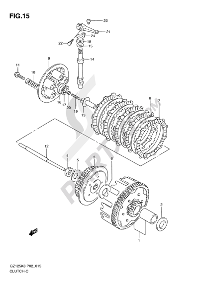 Suzuki MARAUDER GZ125 2010 15 - CLUTCH