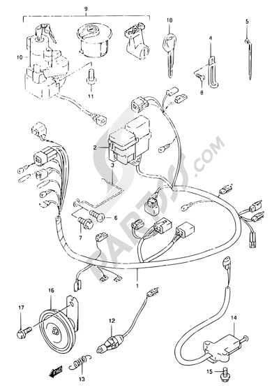 Suzuki MARAUDER GZ125 1998 24 - WIRING HARNESS