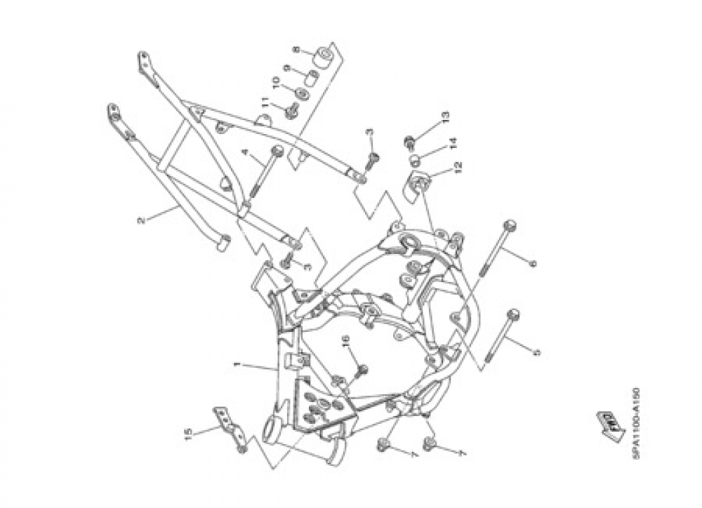 FRAME Yamaha YZ85 2003