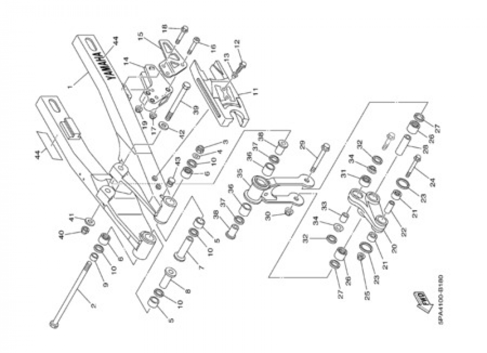 REAR ARM Yamaha YZ85 2003