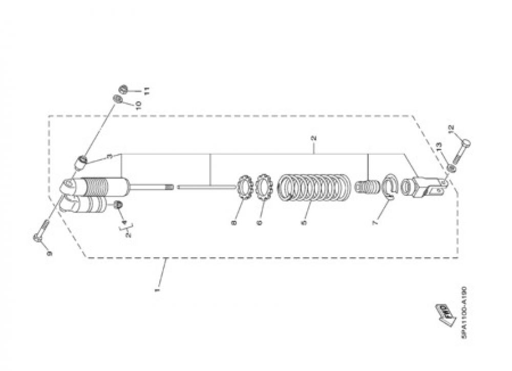 REAR SUSPENSION Yamaha YZ85 2003