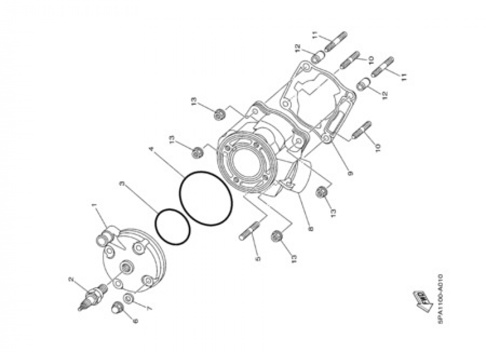 CYLINDER Yamaha YZ85 2003