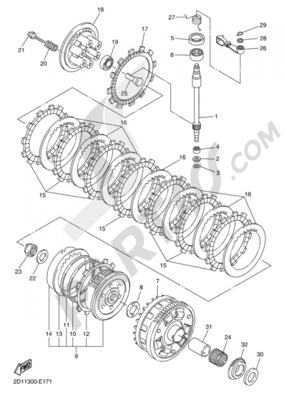 CLUTCH Yamaha FZ1 ABS 2010