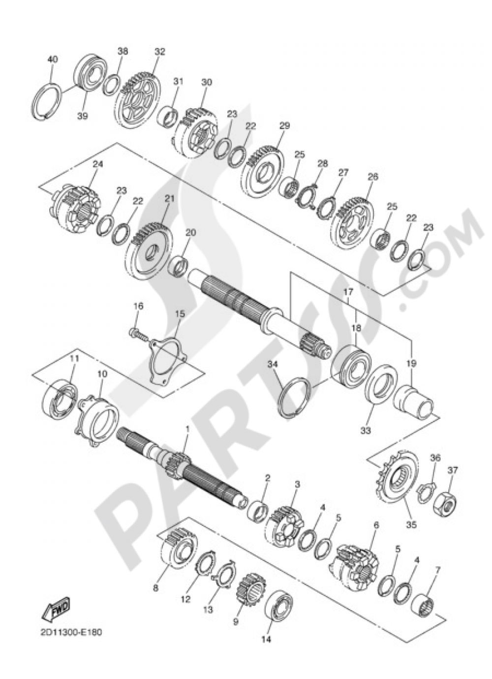 TRANSMISSION Yamaha FZ1 ABS 2010