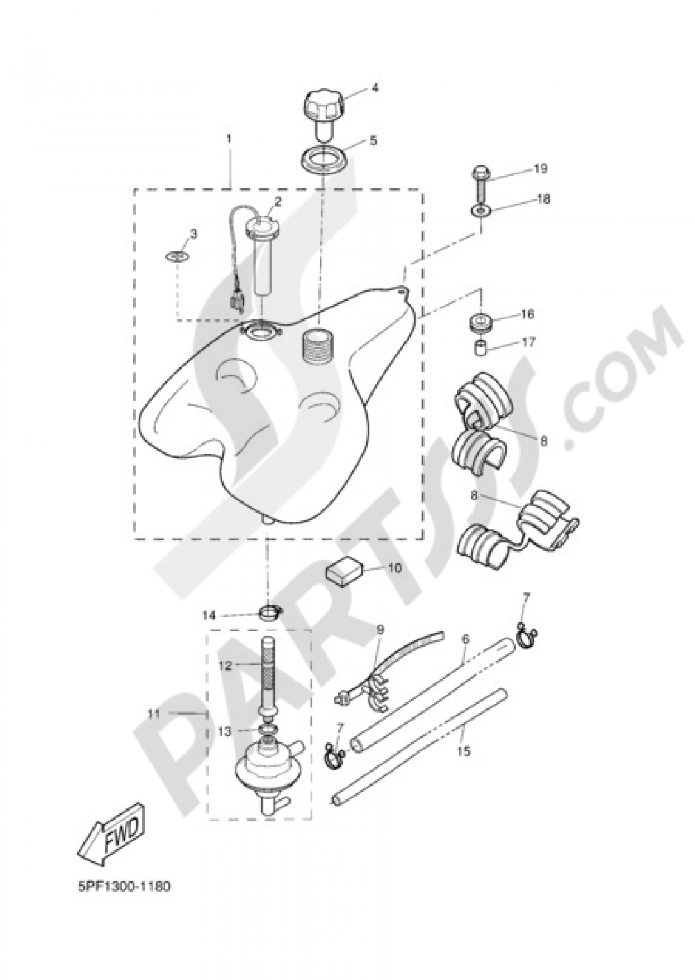 DEPOSITO DE COMBUSTIBLE Yamaha Why 2005