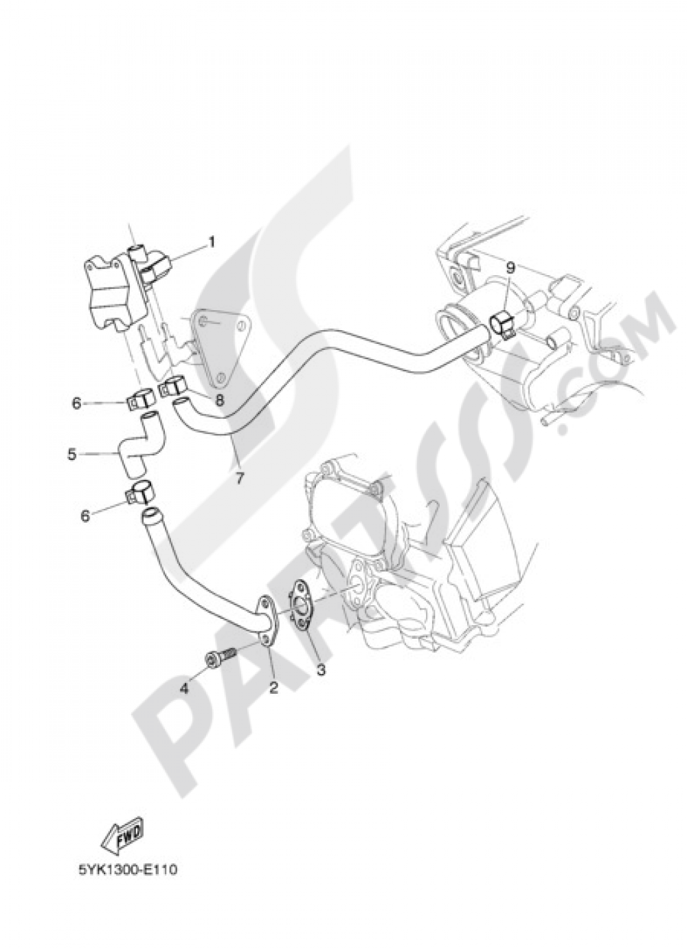 AIR INDUCTION SYSTEM Yamaha MT-03 2009