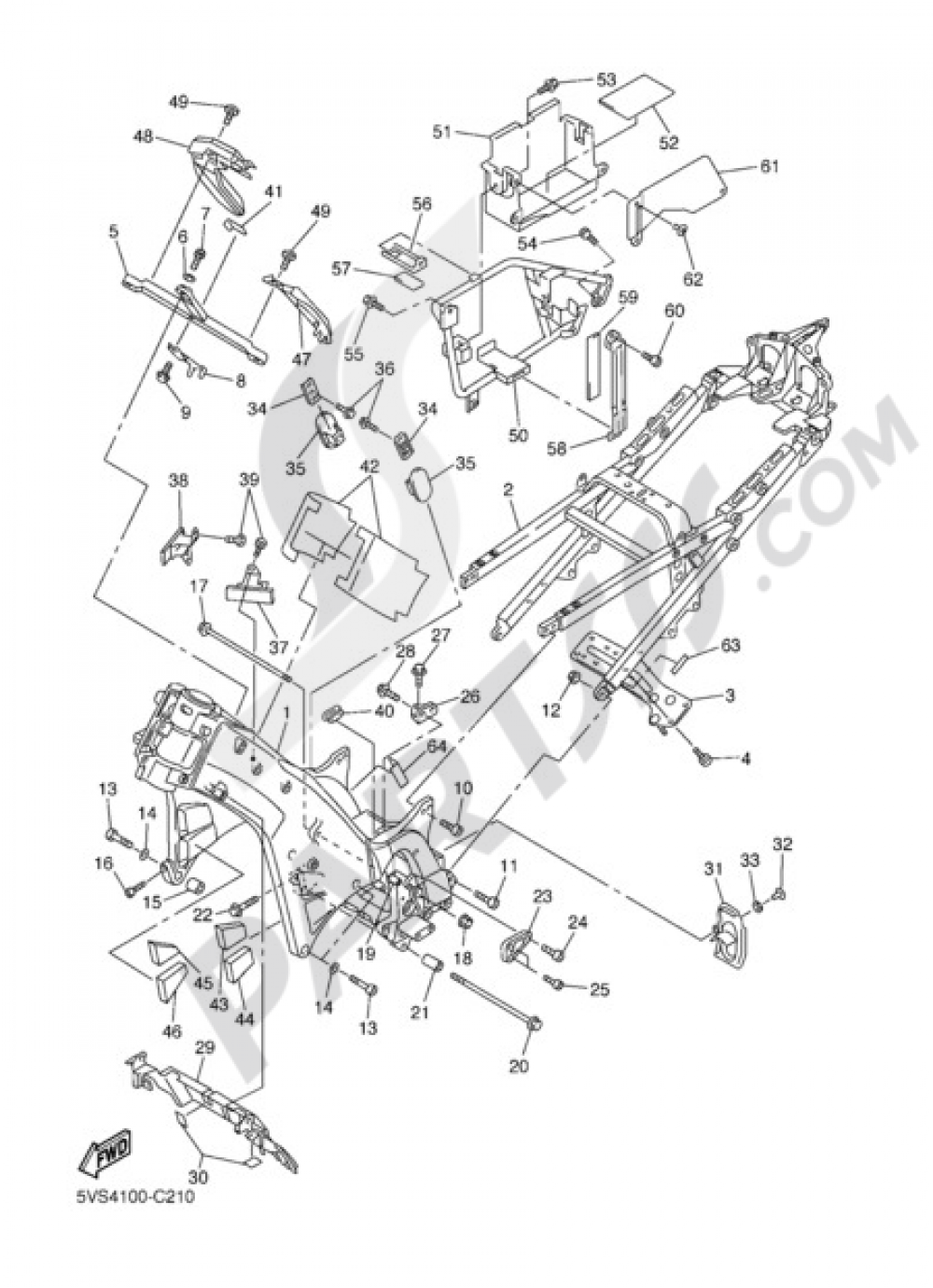 FRAME Yamaha FJR1300A 2004