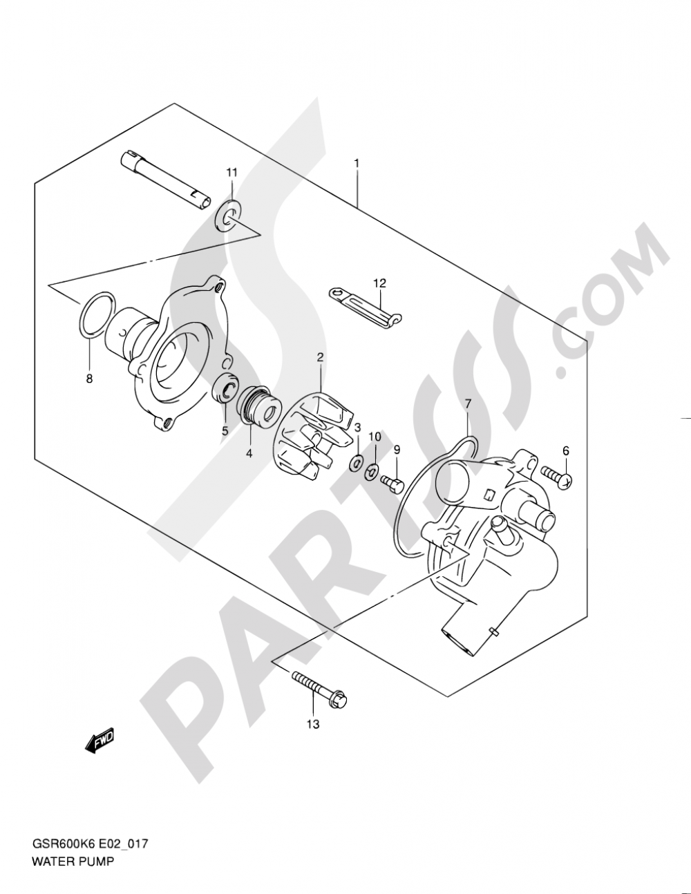 Quantum In-Tank EFI Fuel Pump For 2009-2010 Suzuki GSR600 - 12