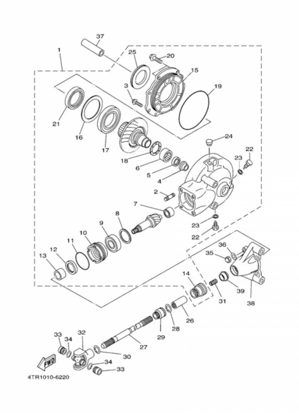 DRIVE SHAFT Yamaha XVS650A 2006